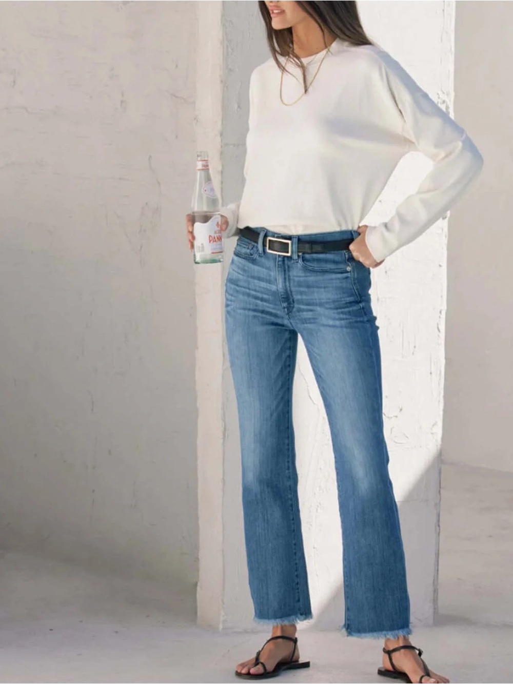 AYR The Pop Classic Mid-Blue Straight-Leg Women’s Jeans (J1)